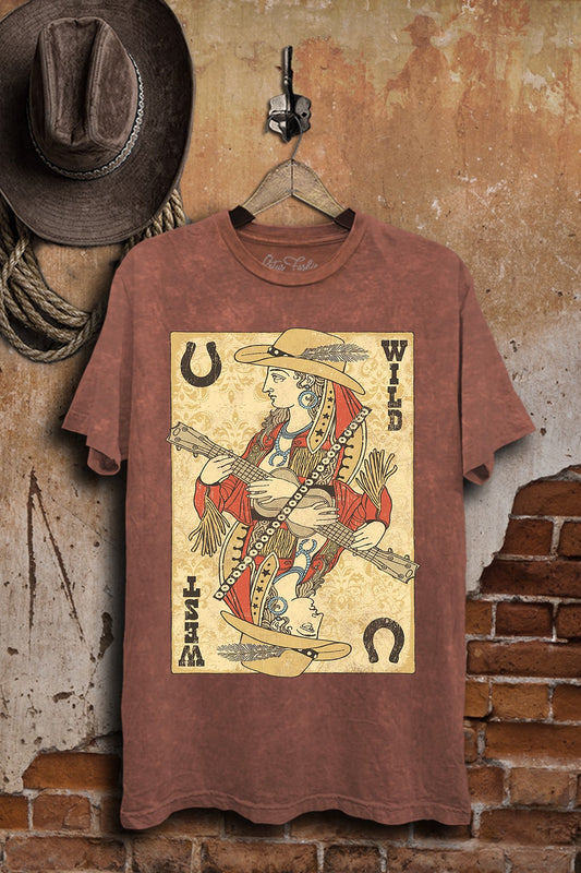 Wild West Poker Queen Graphic Top