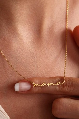 18k Non-tarnish Stainless Steel Chain Necklace (MAMA)