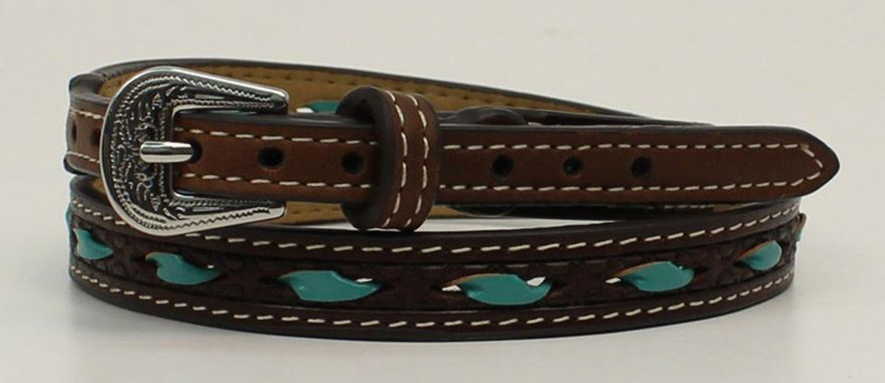 Turquoise Rawhide Lacing Hatband