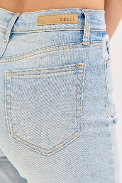 CELLO - High Rise Straight With Asymmetric Back Pockets