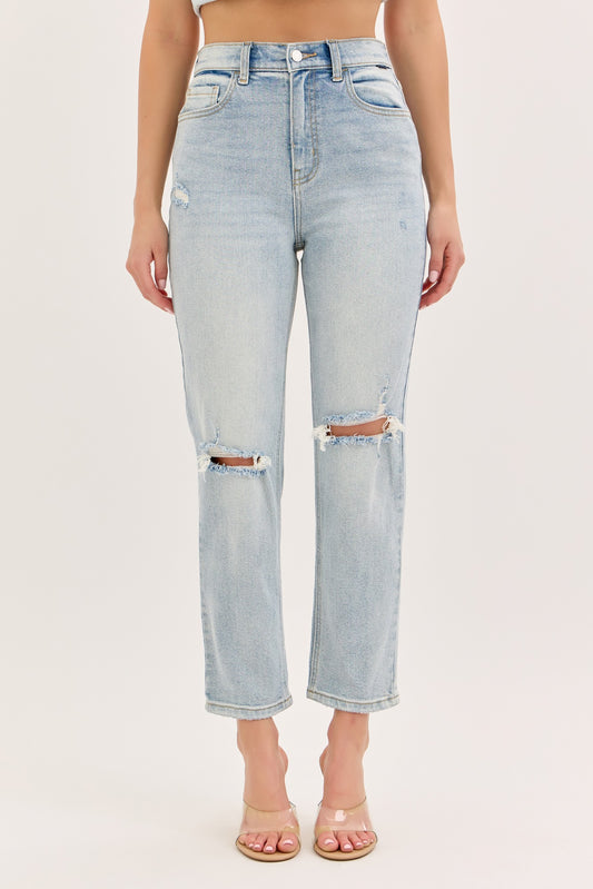 CELLO - High Rise Straight With Asymmetric Back Pockets