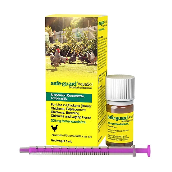 Safe-Guard Aquasol Dewormer for Chickens, 3 mL