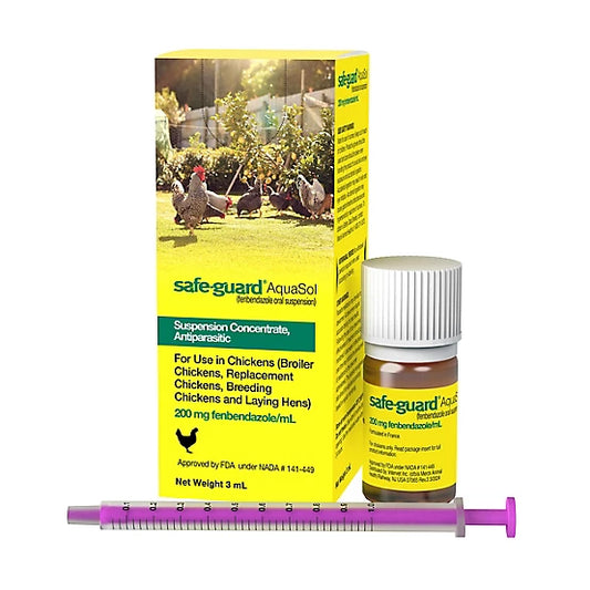 Safe-Guard Aquasol Dewormer for Chickens, 3 mL