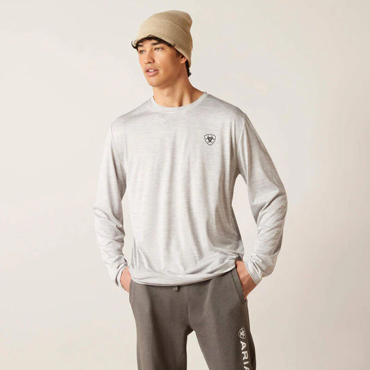 Charger Gray Corps LS Tshirt