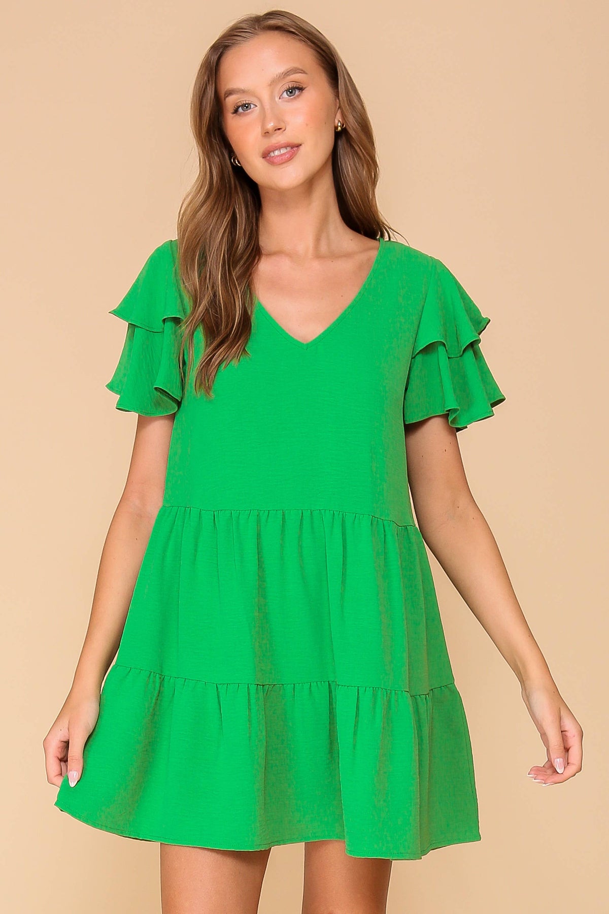 TIMING - Airflow Tiered Mini Dress