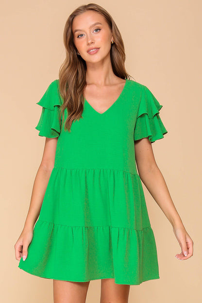 TIMING - Airflow Tiered Mini Dress