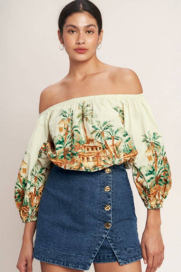 Denim Button Skort - IP9158