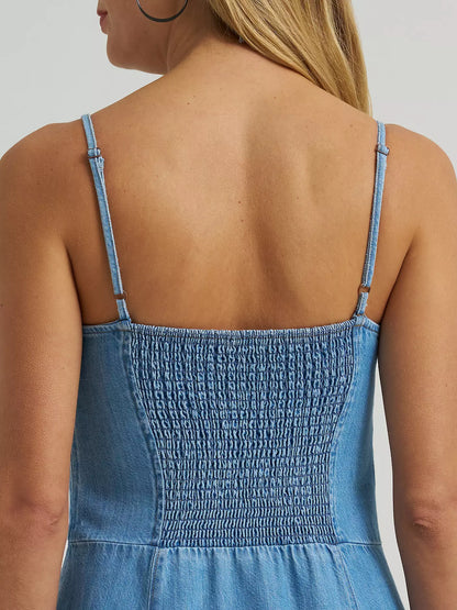 Wrangler Women’s Denim Slit Front Maxi Dress - 112375237