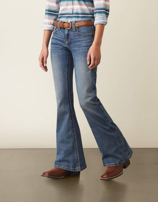 Ariat Girls Hallie Flare Western Riding Jeans - 10044364