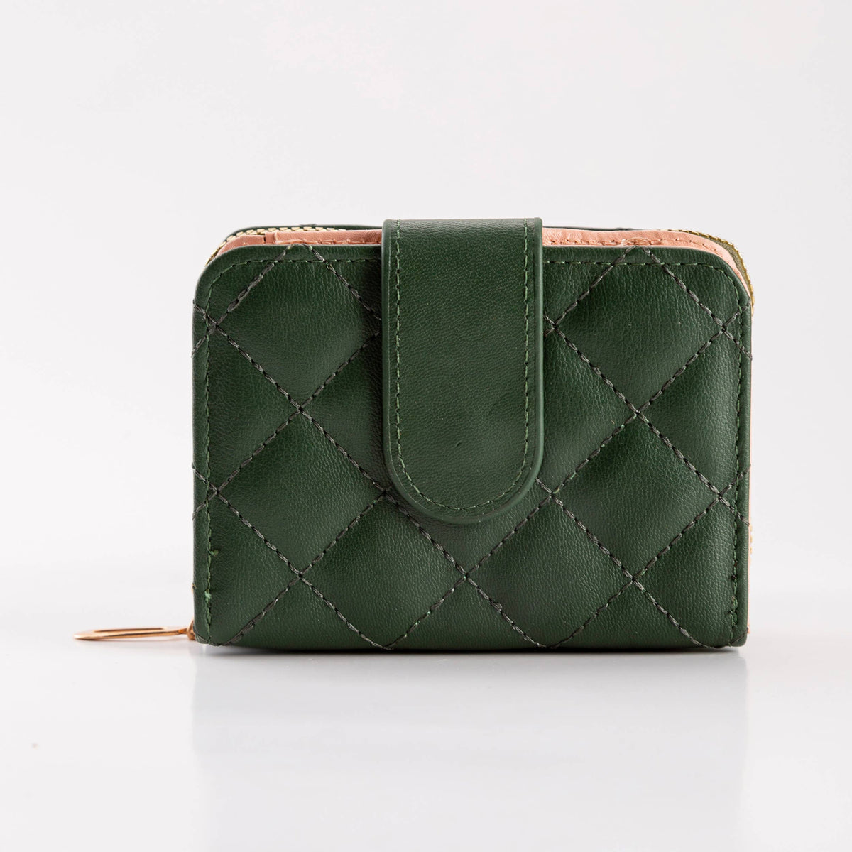 Hana - Diamond-Stitched Pattern Multi Slot  ID Window Wallet