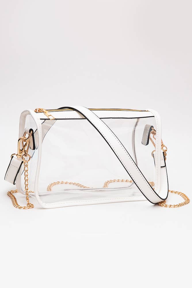 Hana - Clear Rectangle Stadium Concert Crossbody Bag