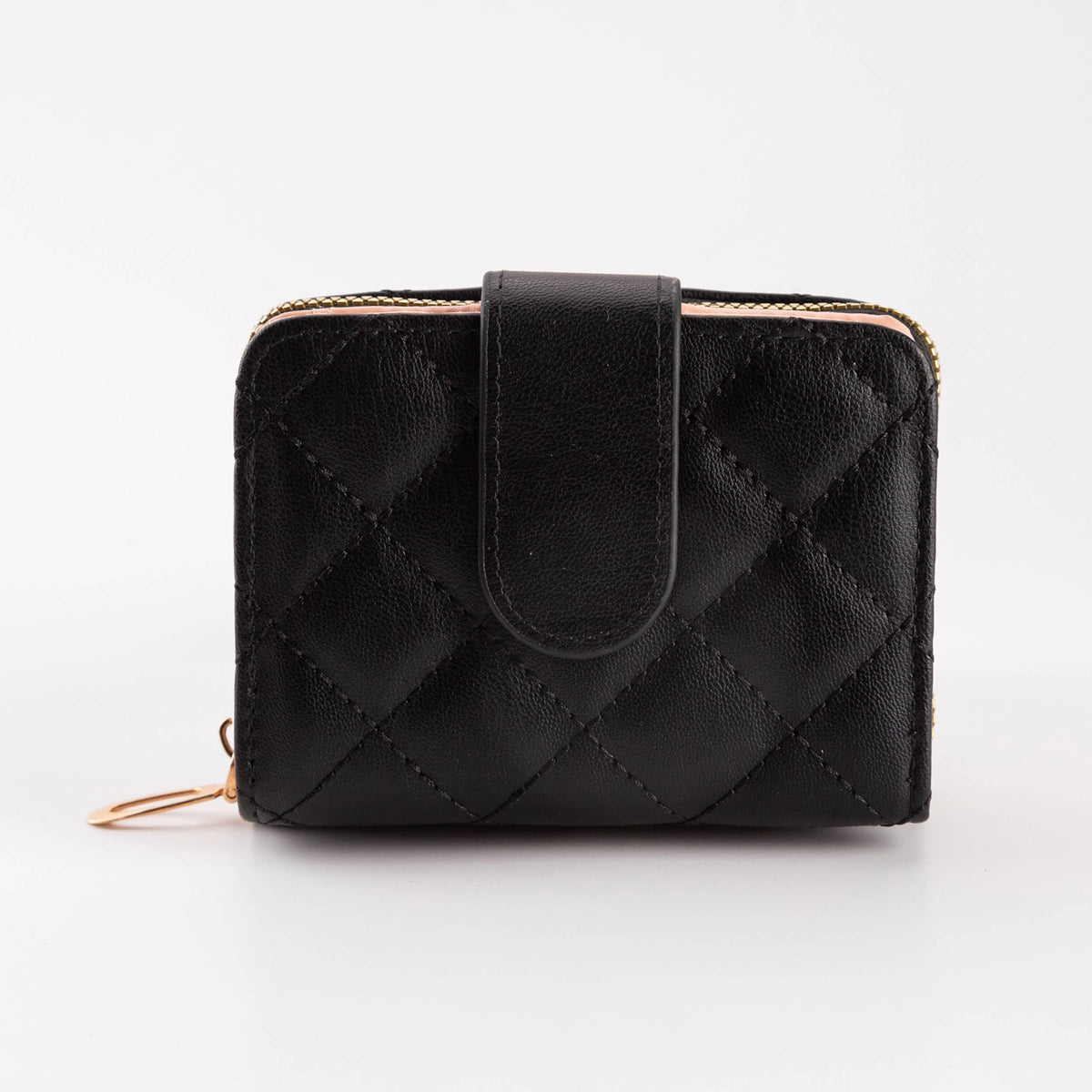 Hana - Diamond-Stitched Pattern Multi Slot  ID Window Wallet