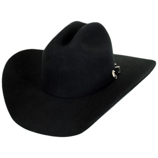 3X Dixon Black Justin Felt hat by Milano Hat Co-Black
