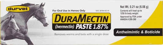 DuraMectin Paste Horse Dewormer (1.87% Ivermectin)