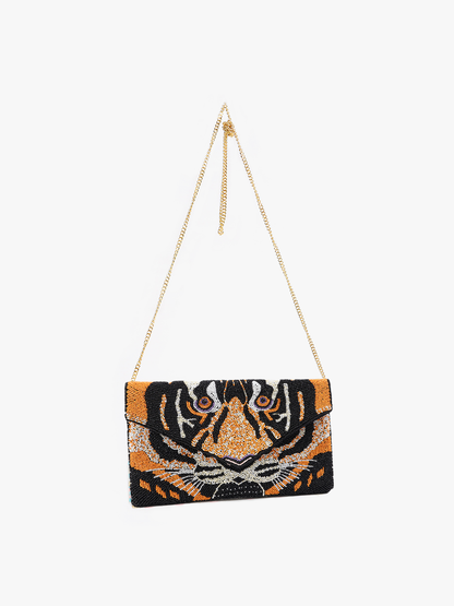 Jen & Co. - Livy Beaded Flapover Clutch/Crossbody | M2164