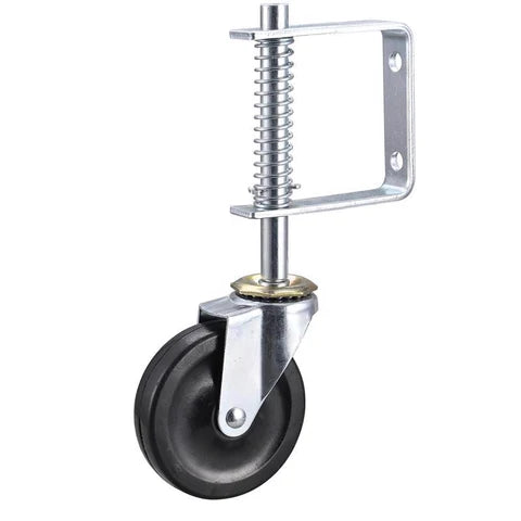 Spring Loaded Gate Caster, 4-Inch