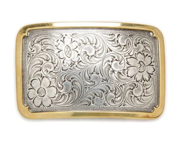 RECTANGULAR BUCKLE FLR SCROLL