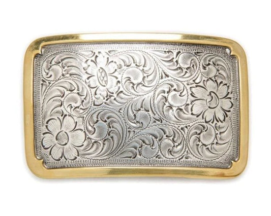 RECTANGULAR BUCKLE FLR SCROLL