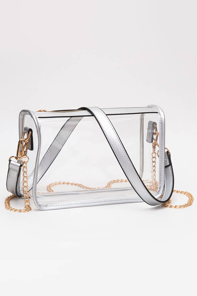 Hana - Clear Rectangle Stadium Concert Crossbody Bag