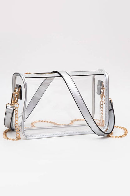 Hana - Clear Rectangle Stadium Concert Crossbody Bag
