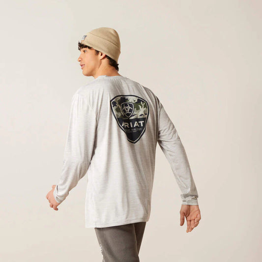 Charger Gray Corps LS Tshirt