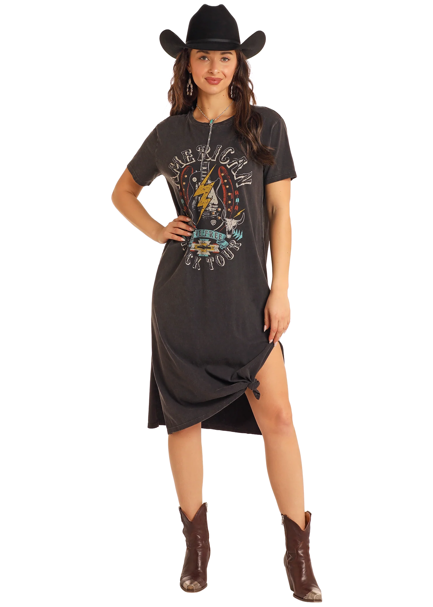 Graphic Midi Dress - BWD1R05413