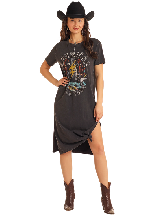 Graphic Midi Dress - BWD1R05413