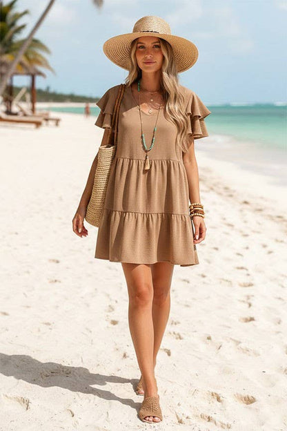TIMING - Airflow Tiered Mini Dress