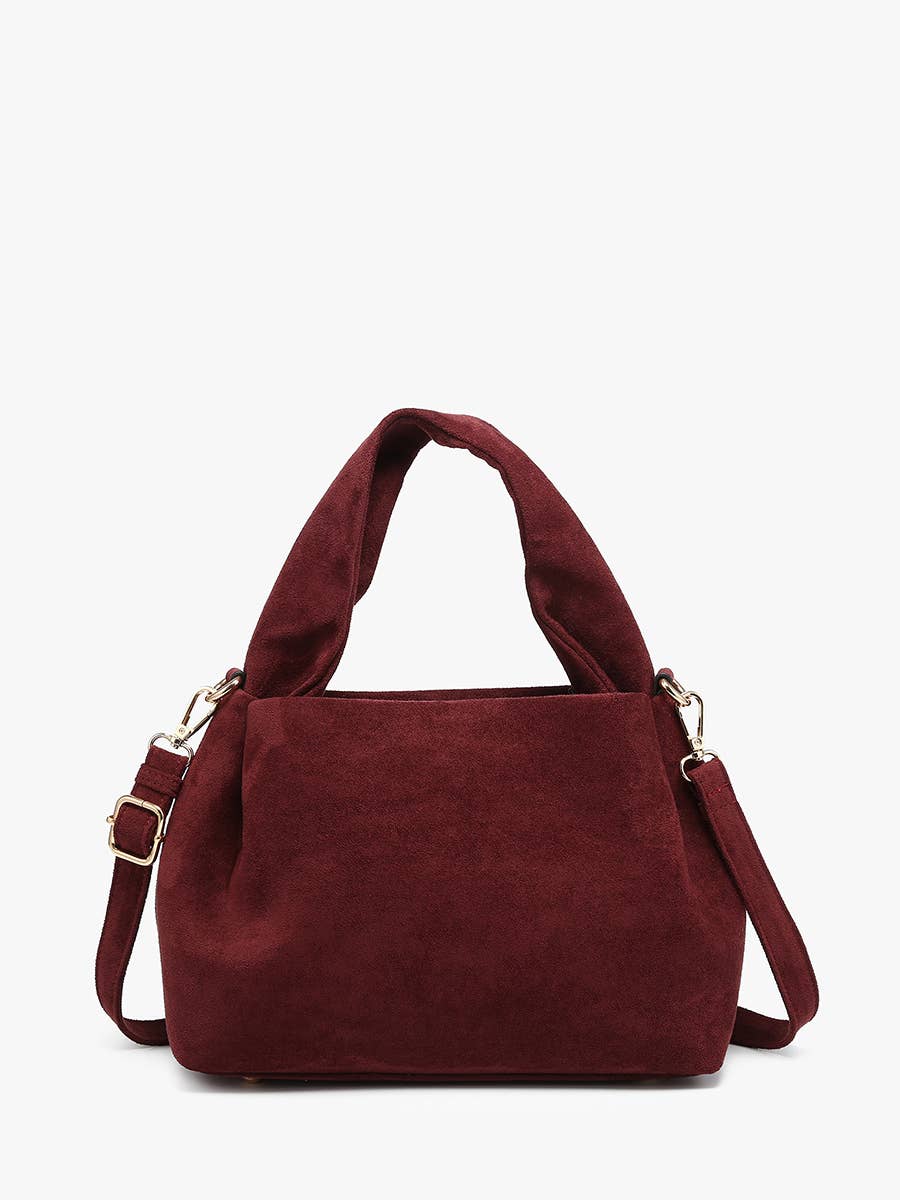 Jen & Co. - Lia Faux Suede Satchel w/ Top Handle | M2854