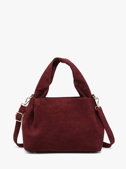 Jen & Co. - Lia Faux Suede Satchel w/ Top Handle | M2854