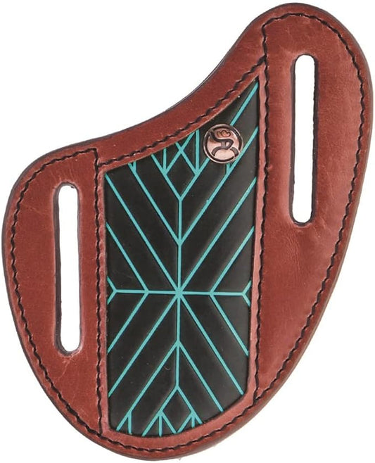 HOOEY Unisex Neon Moon Southwestern Pancake Knife Sheath Black/Turquoise One Size