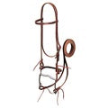 Latigo Leather Browband Bridle with Single Cheek Buckle-HORSE