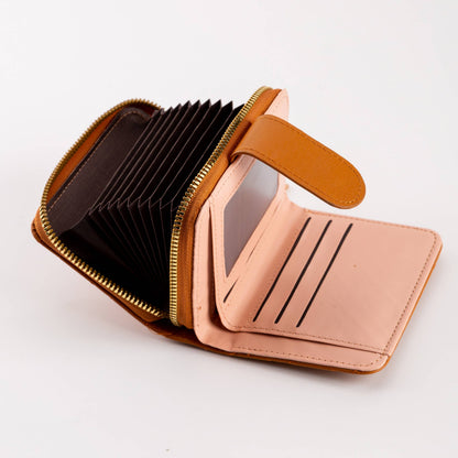 Hana - Diamond-Stitched Pattern Multi Slot  ID Window Wallet