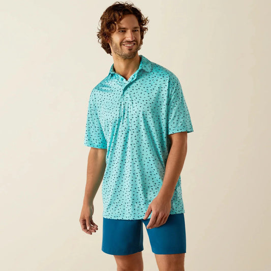 Ariat Men’s Charger 2.0 Printed Polo Short Sleeve - 10054867