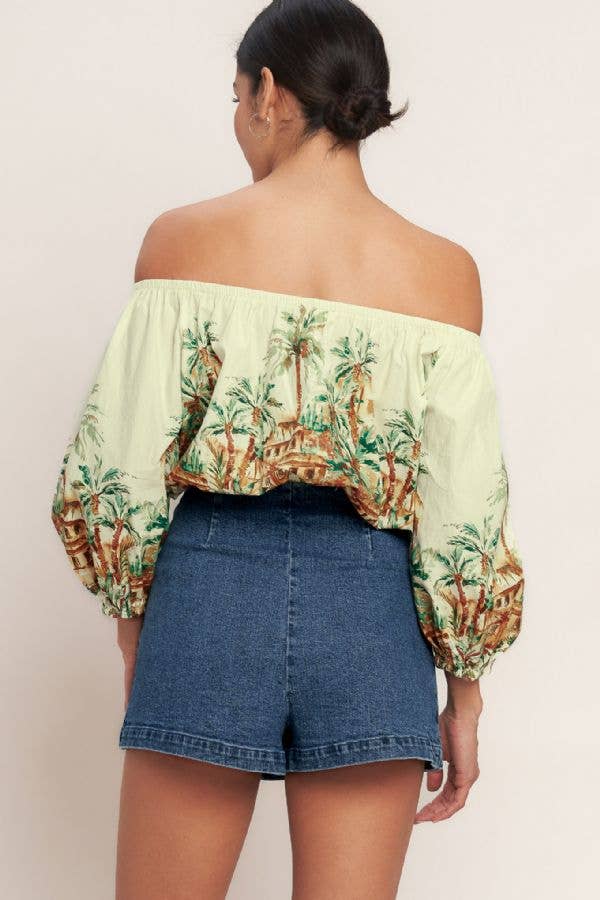 Denim Button Skort - IP9158