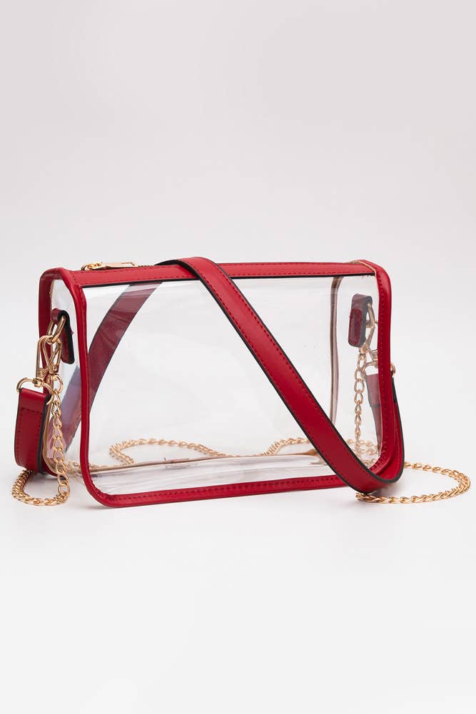 Hana - Clear Rectangle Stadium Concert Crossbody Bag