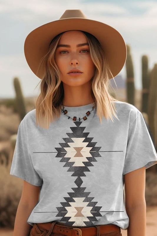 Aztec Mineral Graphic Top