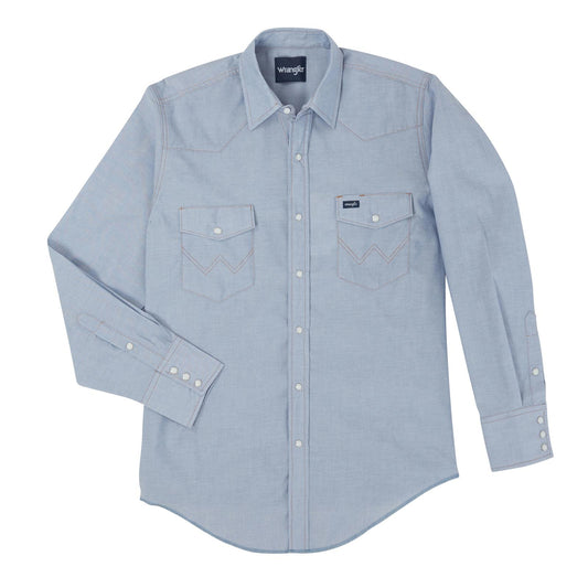 Mens Authentic Cowboy Cut® Work Shirt - Chambray - 1070130MW
