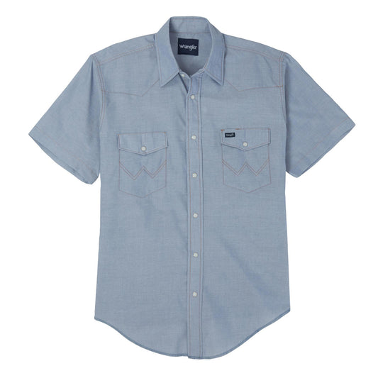 Mens Authentic Cowboy Cut® Work Shirt - Chambray - 1070131MW