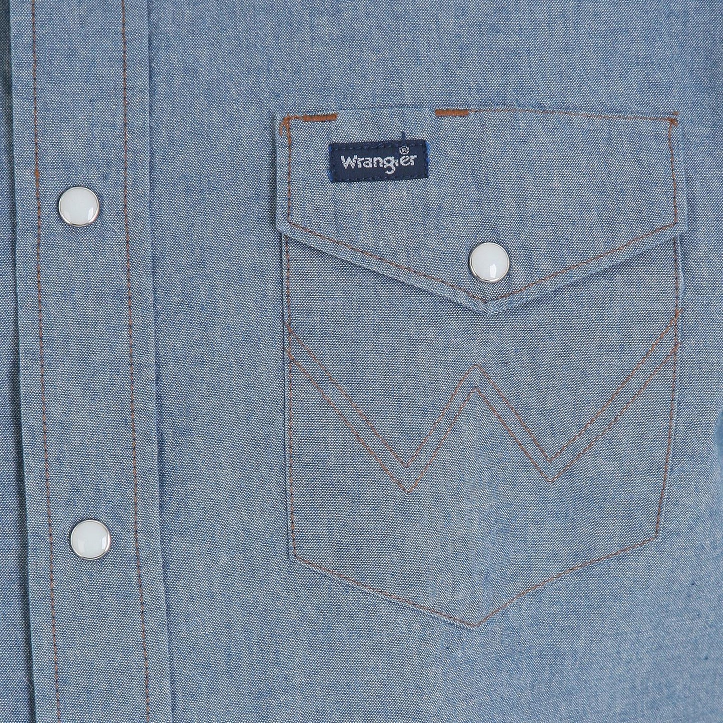 Mens Authentic Cowboy Cut® Work Shirt - Chambray - 1070136MW
