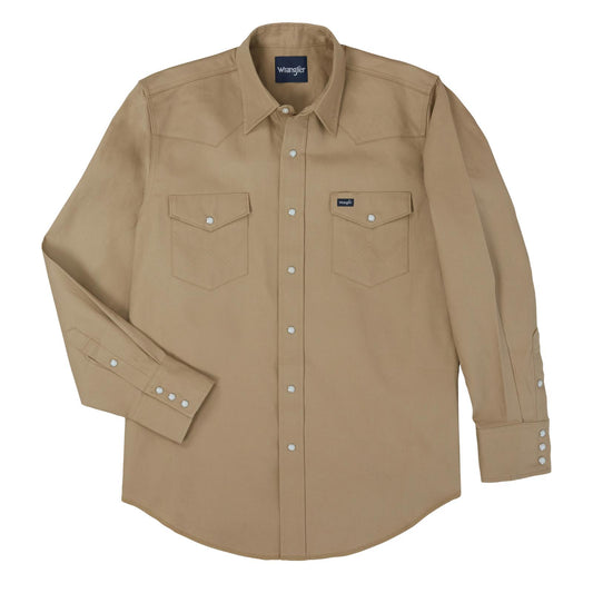 Mens Authentic Cowboy Cut® Work Shirt - Khaki