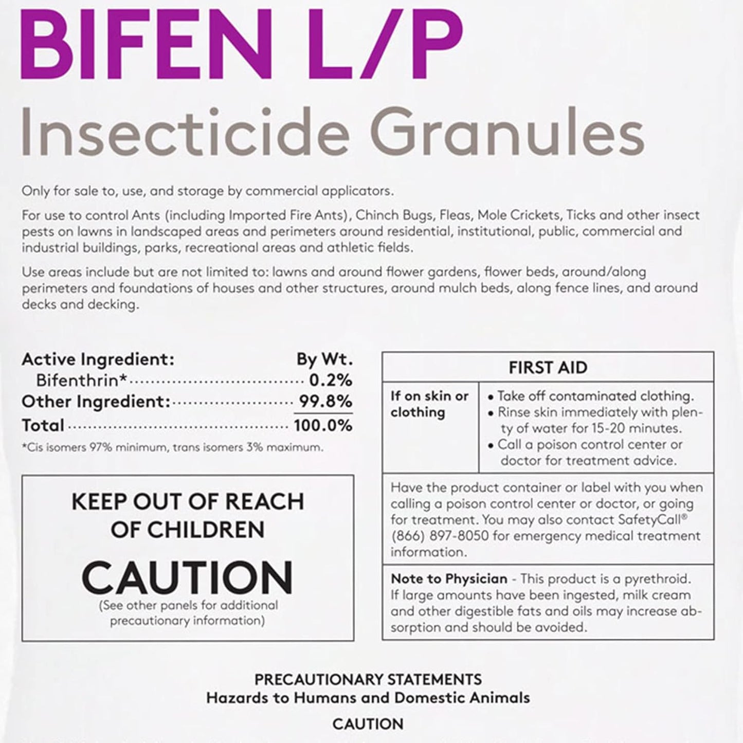 Bifen L/P Insecticide Granules 25lb
