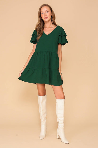 TIMING - Airflow Tiered Mini Dress