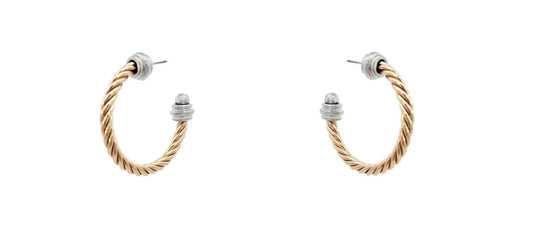 GOLD TWIST WITH SILVER ACCENTS