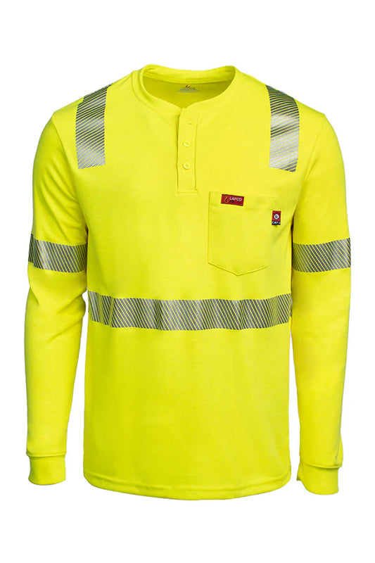 7oz. Hi-Viz Henley | Inherent Blend | Class 2