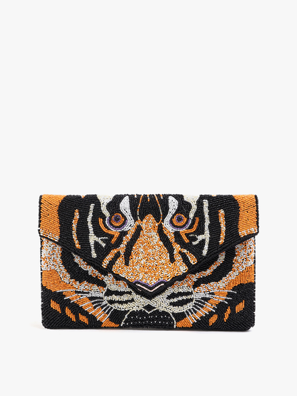 Jen & Co. - Livy Beaded Flapover Clutch/Crossbody | M2164