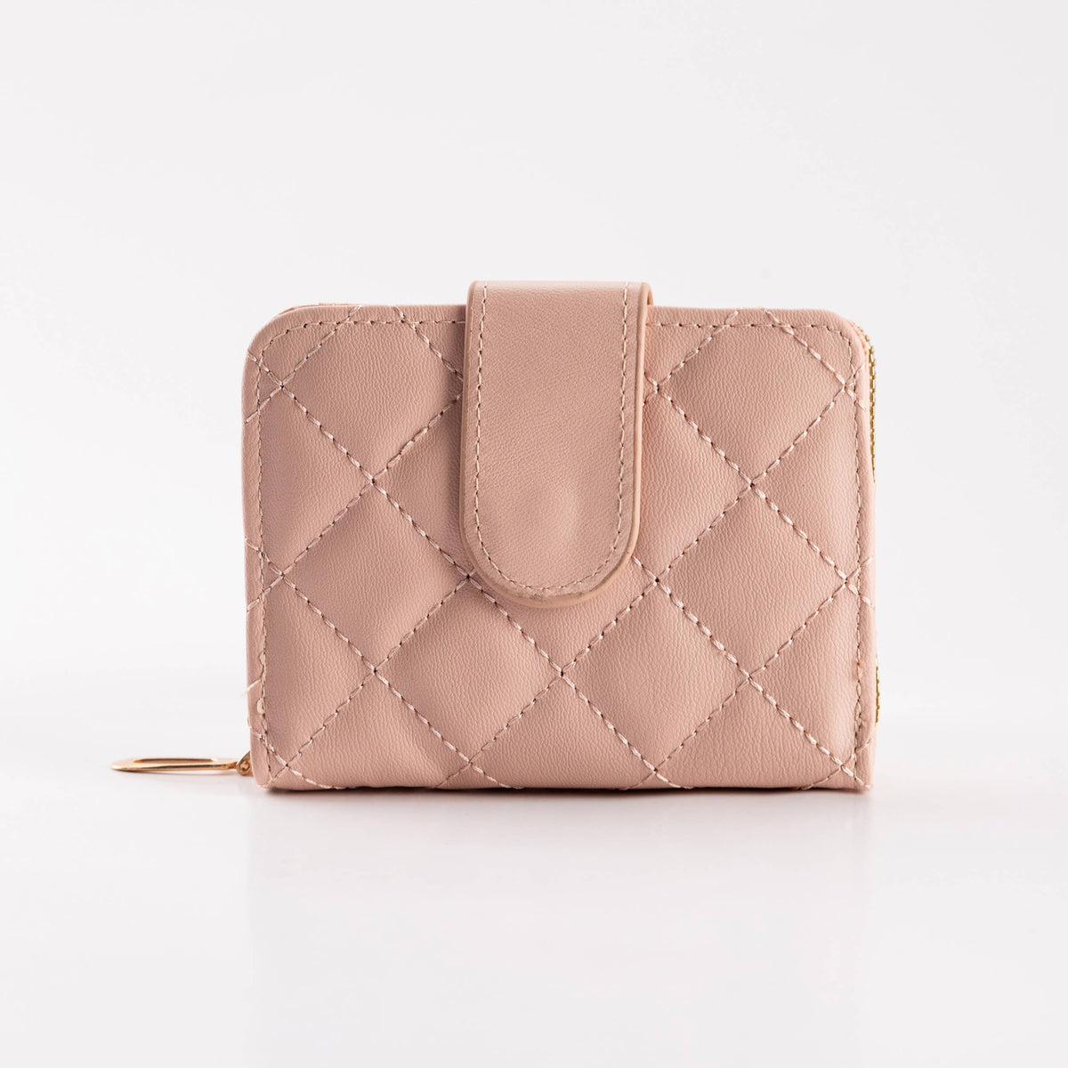 Hana - Diamond-Stitched Pattern Multi Slot  ID Window Wallet