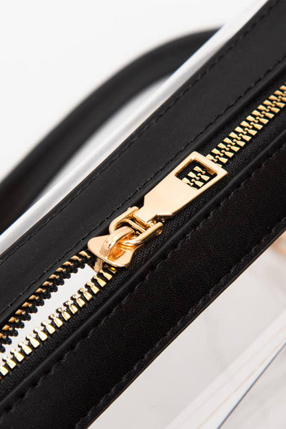 Hana - Clear Rectangle Stadium Concert Crossbody Bag