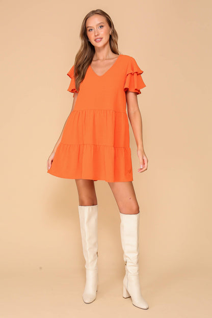 TIMING - Airflow Tiered Mini Dress