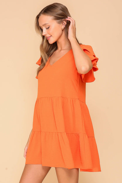 TIMING - Airflow Tiered Mini Dress